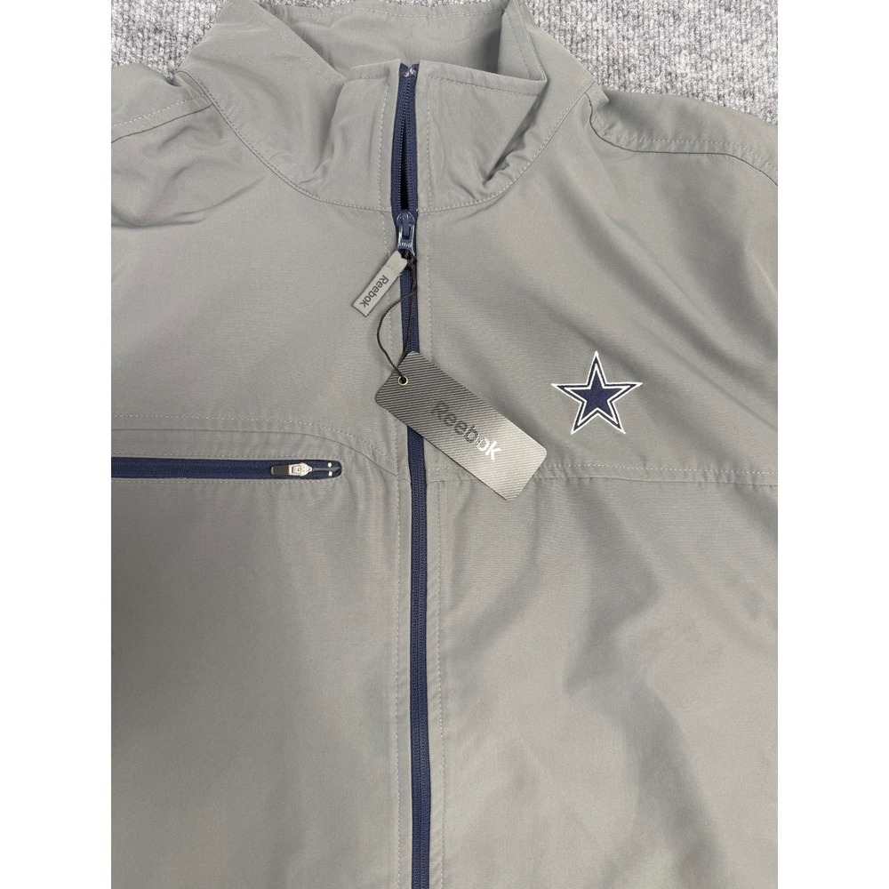 Vintage Reebok Dallas Cowboys NFL Team Apparel Lightweight Jacket Mens XL - NEW - Picture 3 of 13